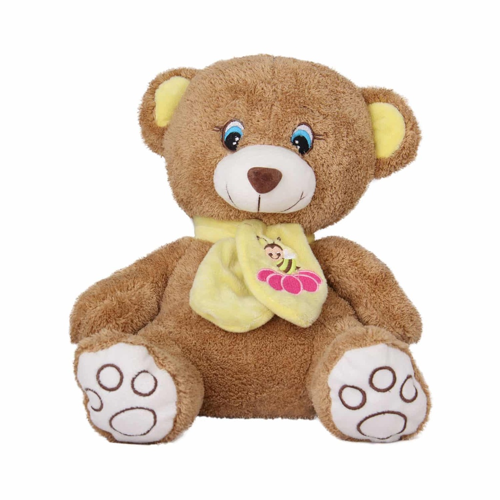 Мече с жълто шалче