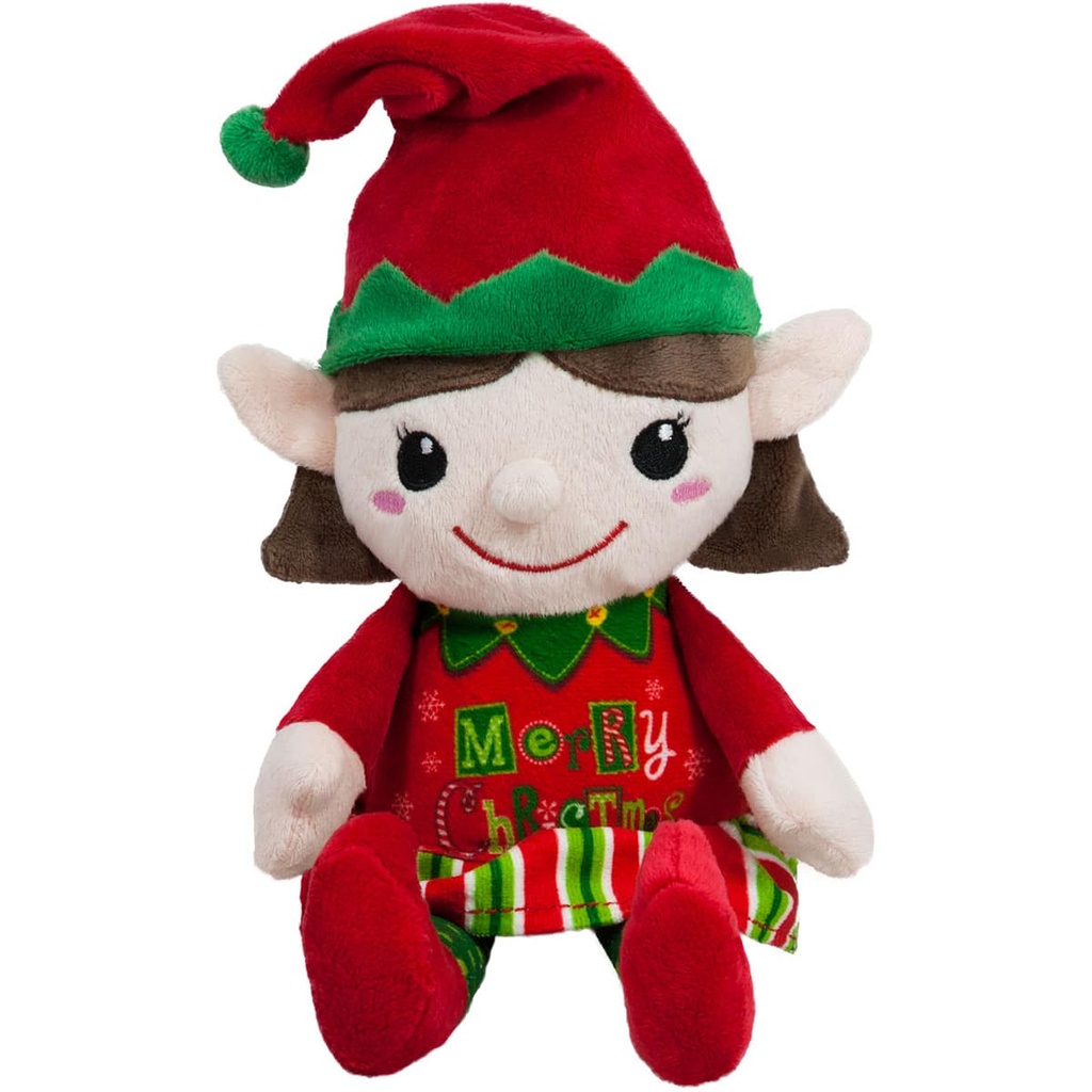 Коледни плюшени елфи