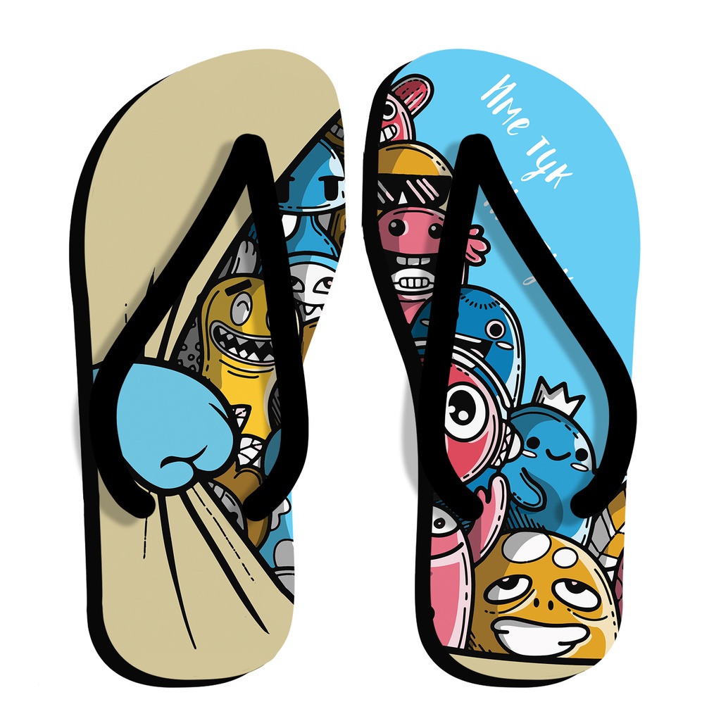 Мъжки джапанки с Човечета<span> - </span>XL