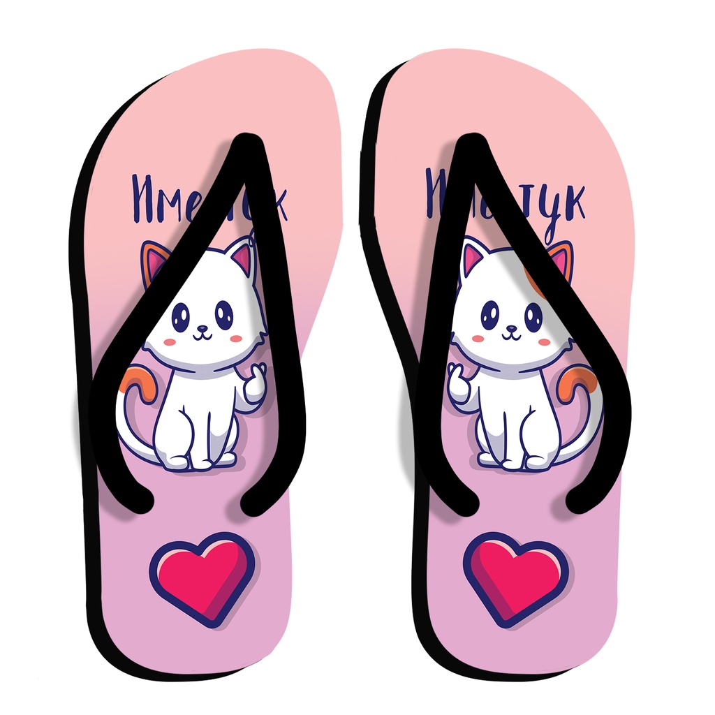 Дамски джапанки с коте 2<span> - </span>XL