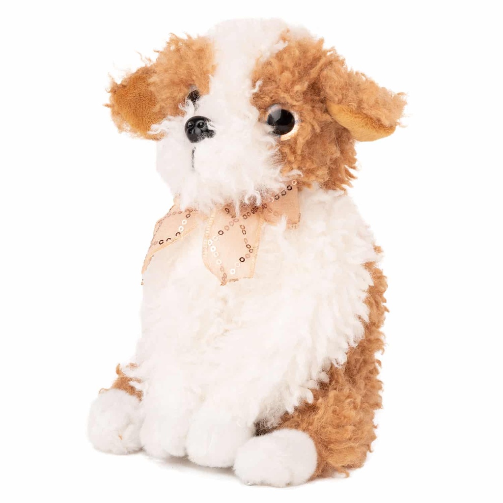 Седнало куче с панделка