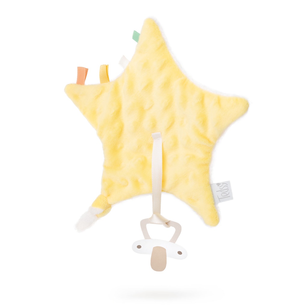 Плюшен държач за биберон - Жълт