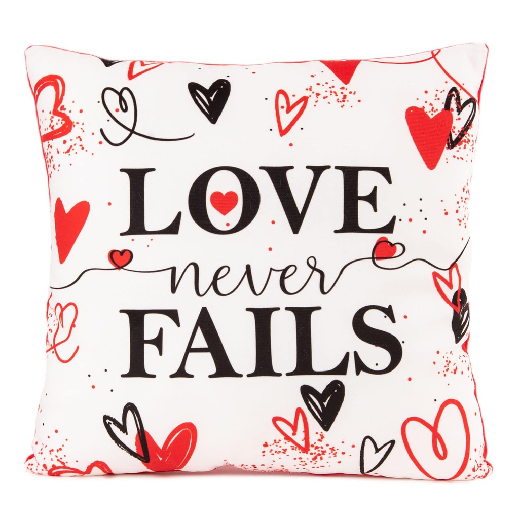 Възглавница &quot;Love never fails&quot;