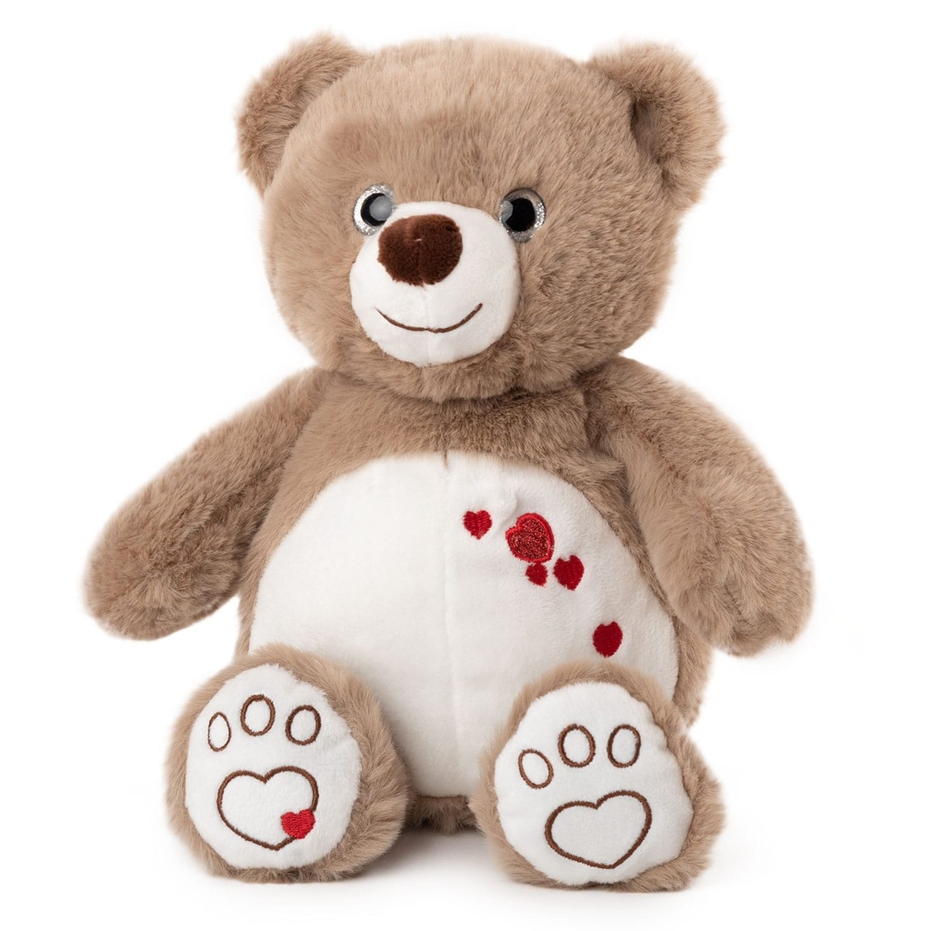 Mече с бродирани сърца - 2цв.