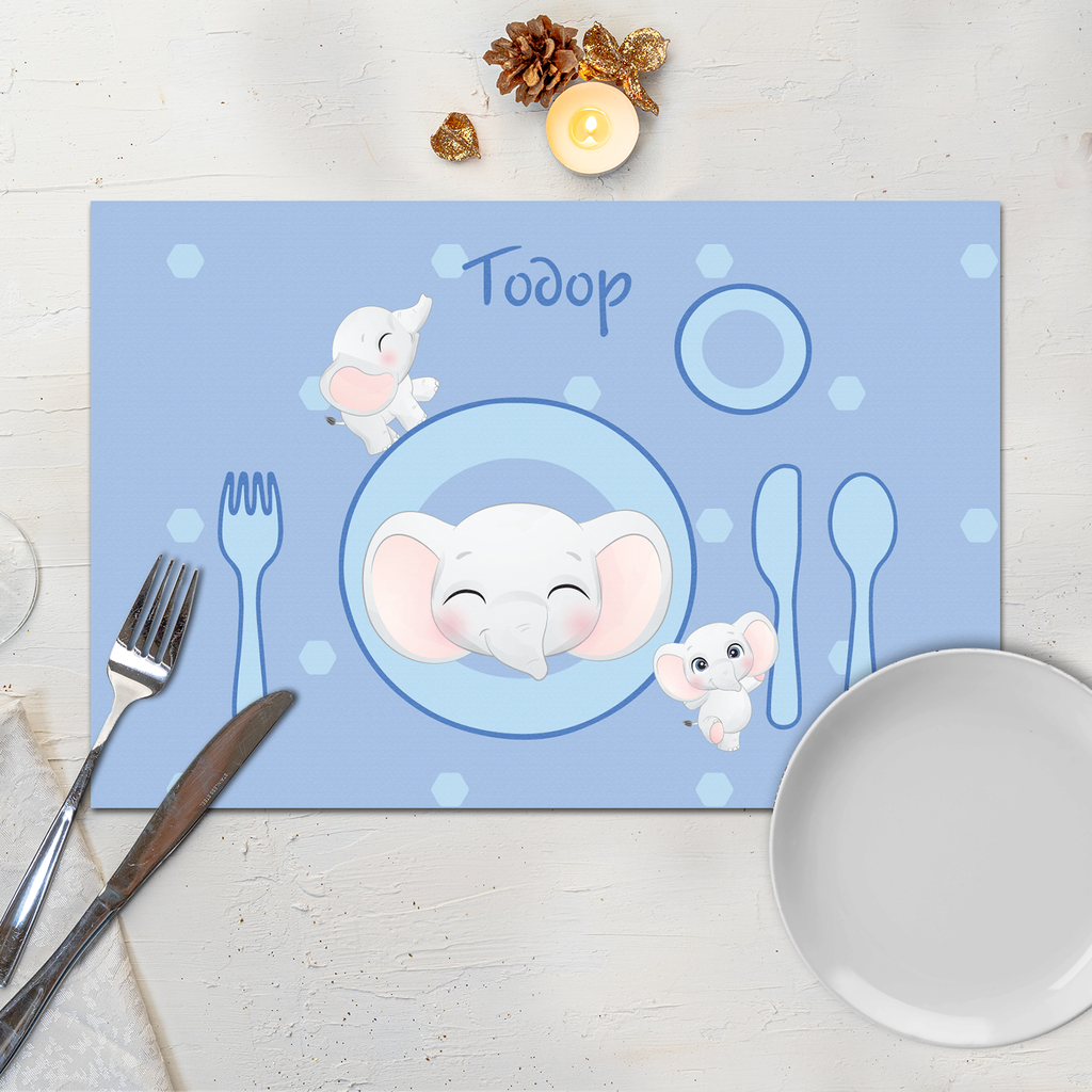 Монтесори подложка за хранене - Слонче