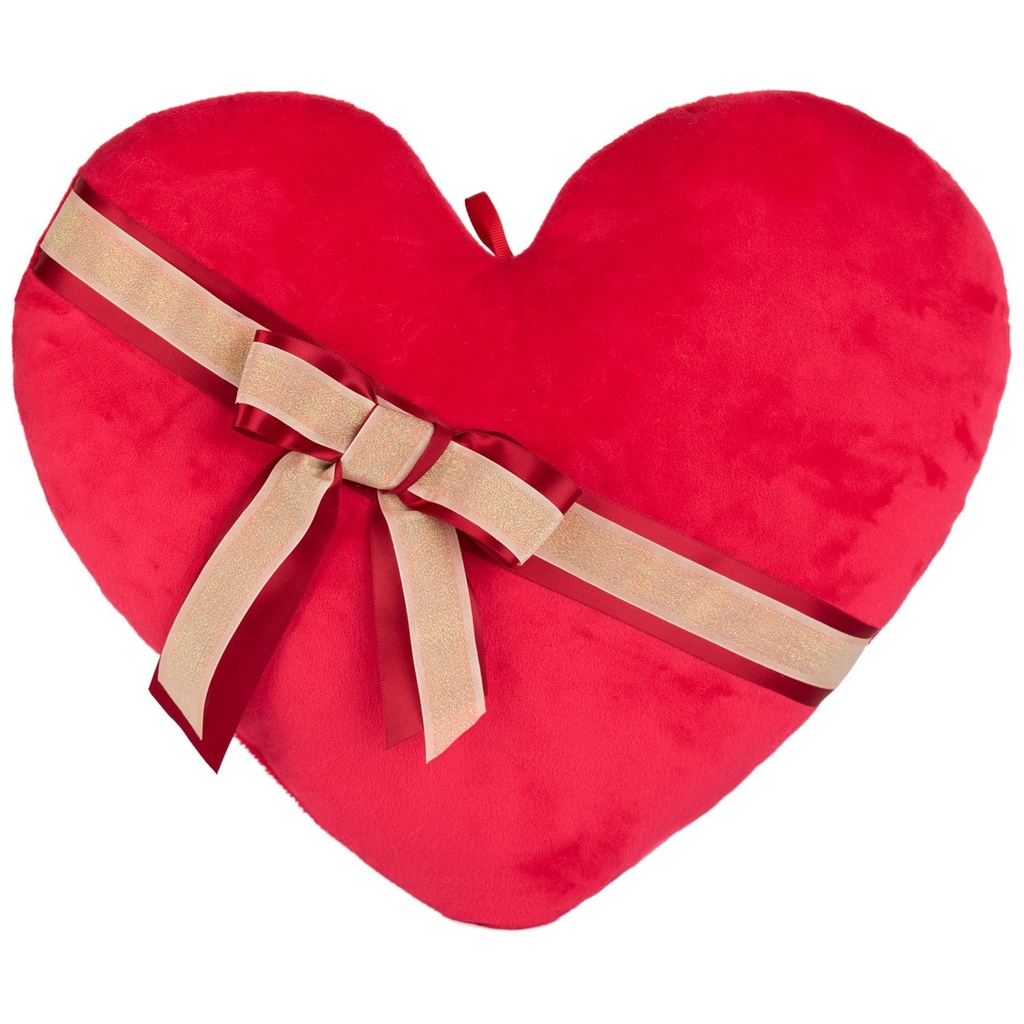 Плюшено сърце с панделка