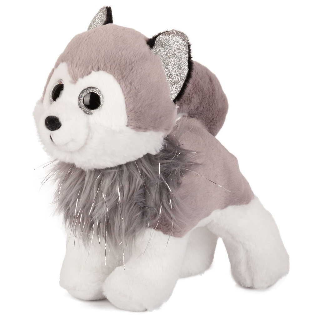 Куче хъски със сиви глитерни очи