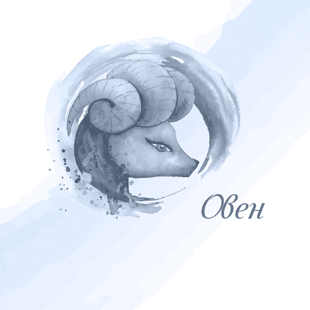 Картина канава- Зодия Син Овен<span> - </span>30см x 30см