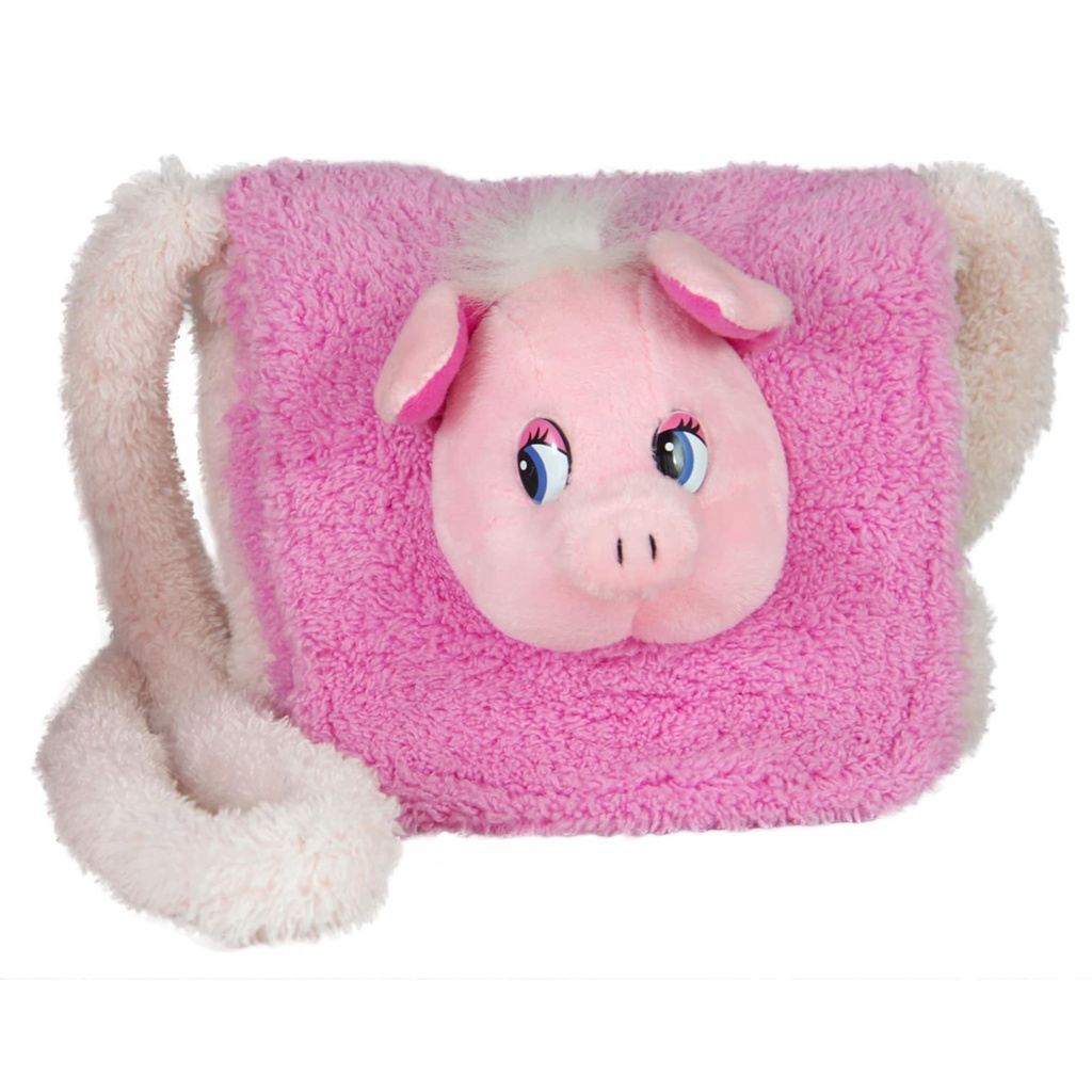 Розова чанта с дълга дръжка