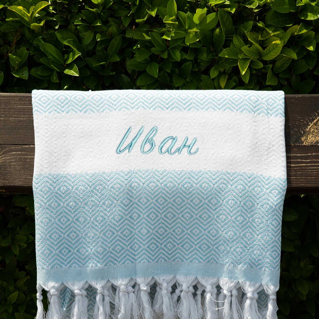 Памучна кърпа пещемал - Син