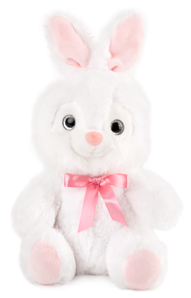 Бял плюшен заек