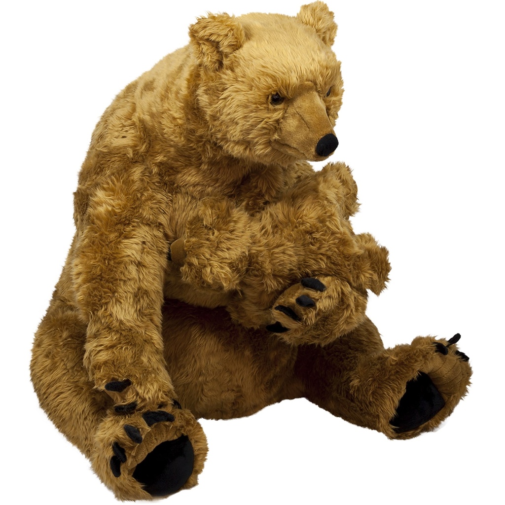 Плюшена мецана с бебе мече