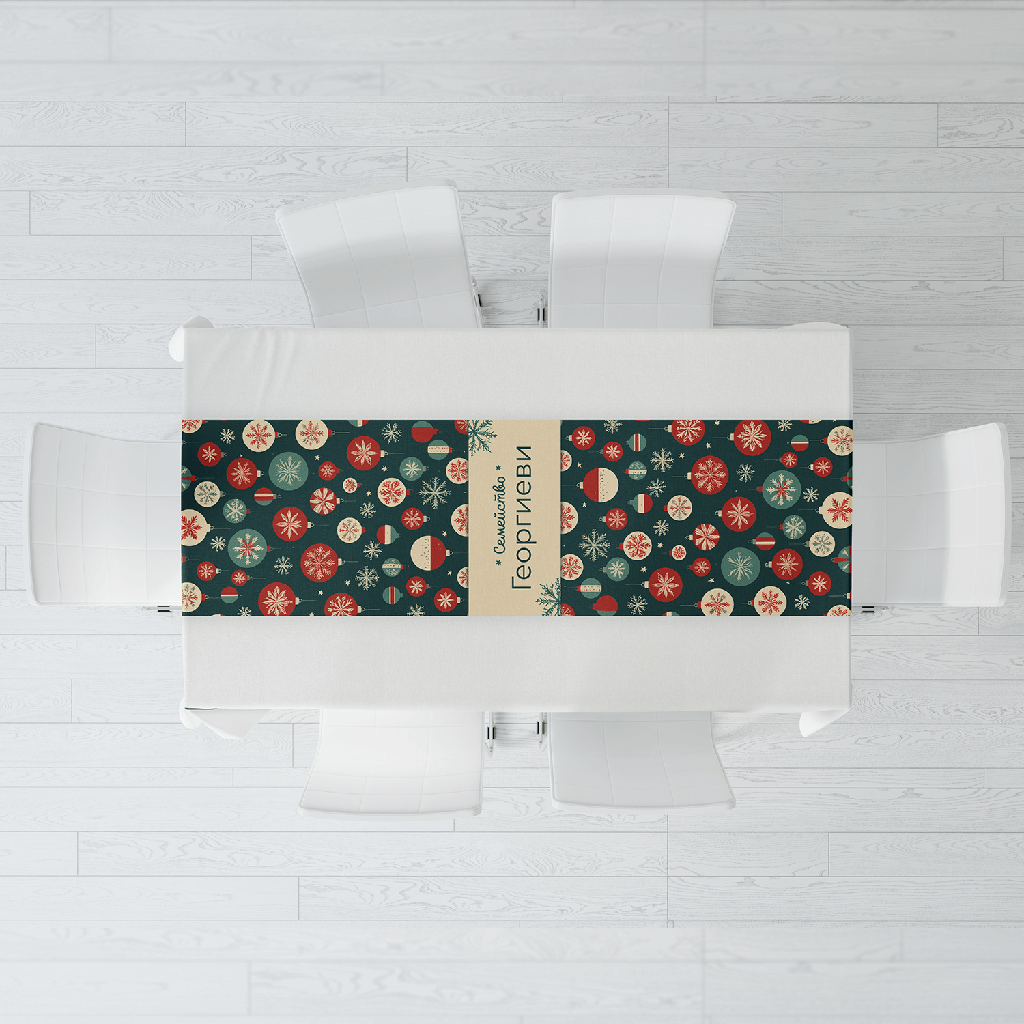 Тишлайфер за маса &quot;Коледни топки&quot;