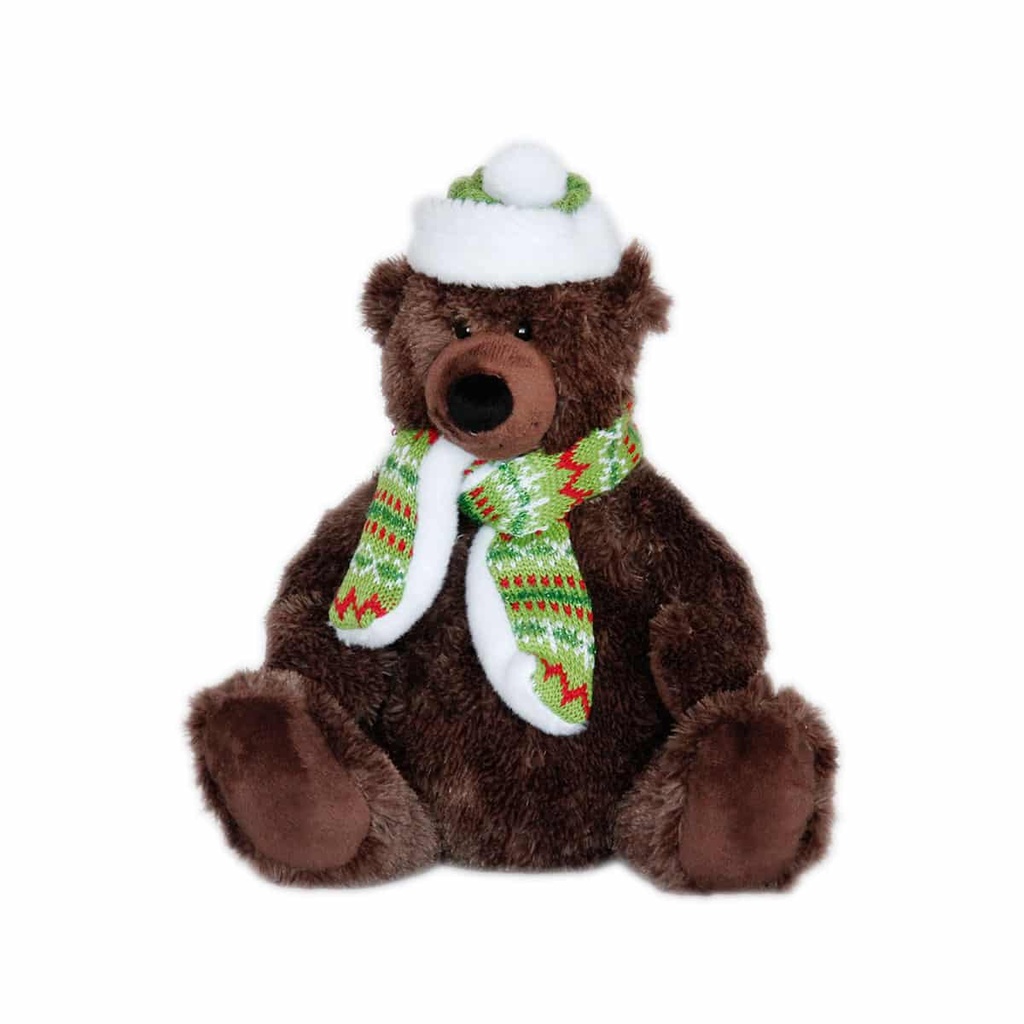 Мече с шапка и шал