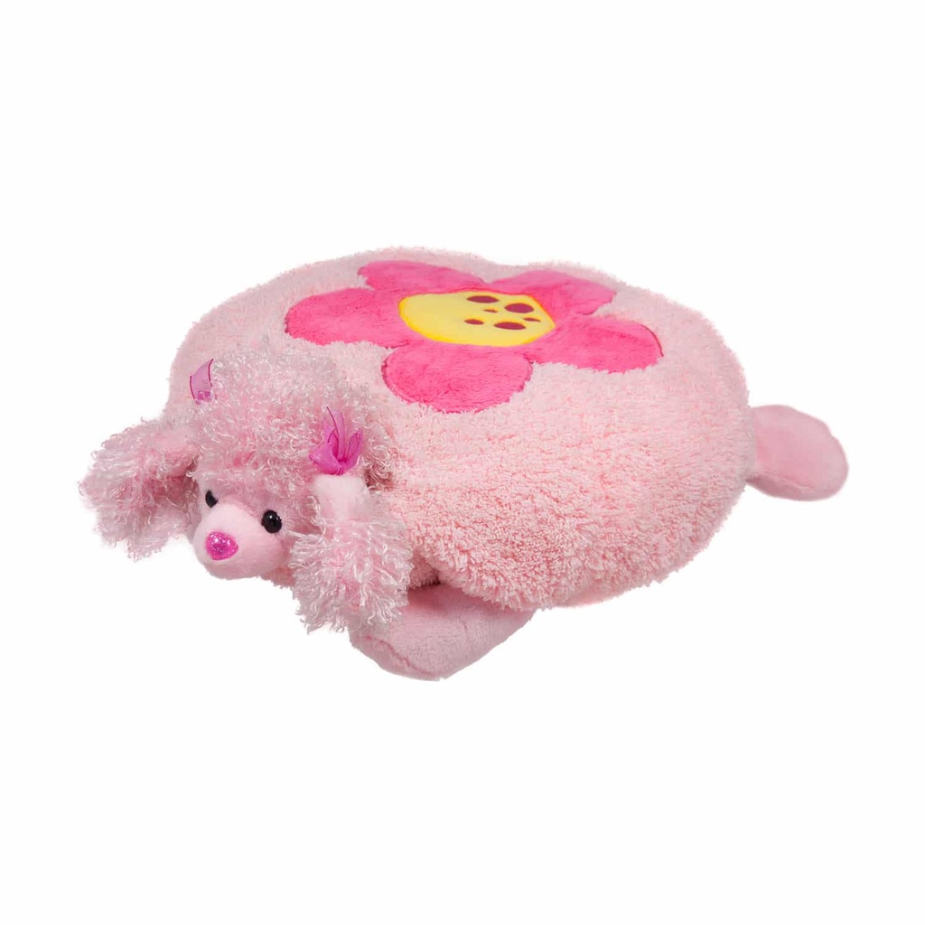 Плюшена възглавница| Пудел с цвете