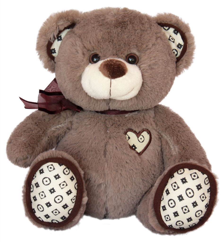 Плюшена мече с декоративно сърце І 2 цвята