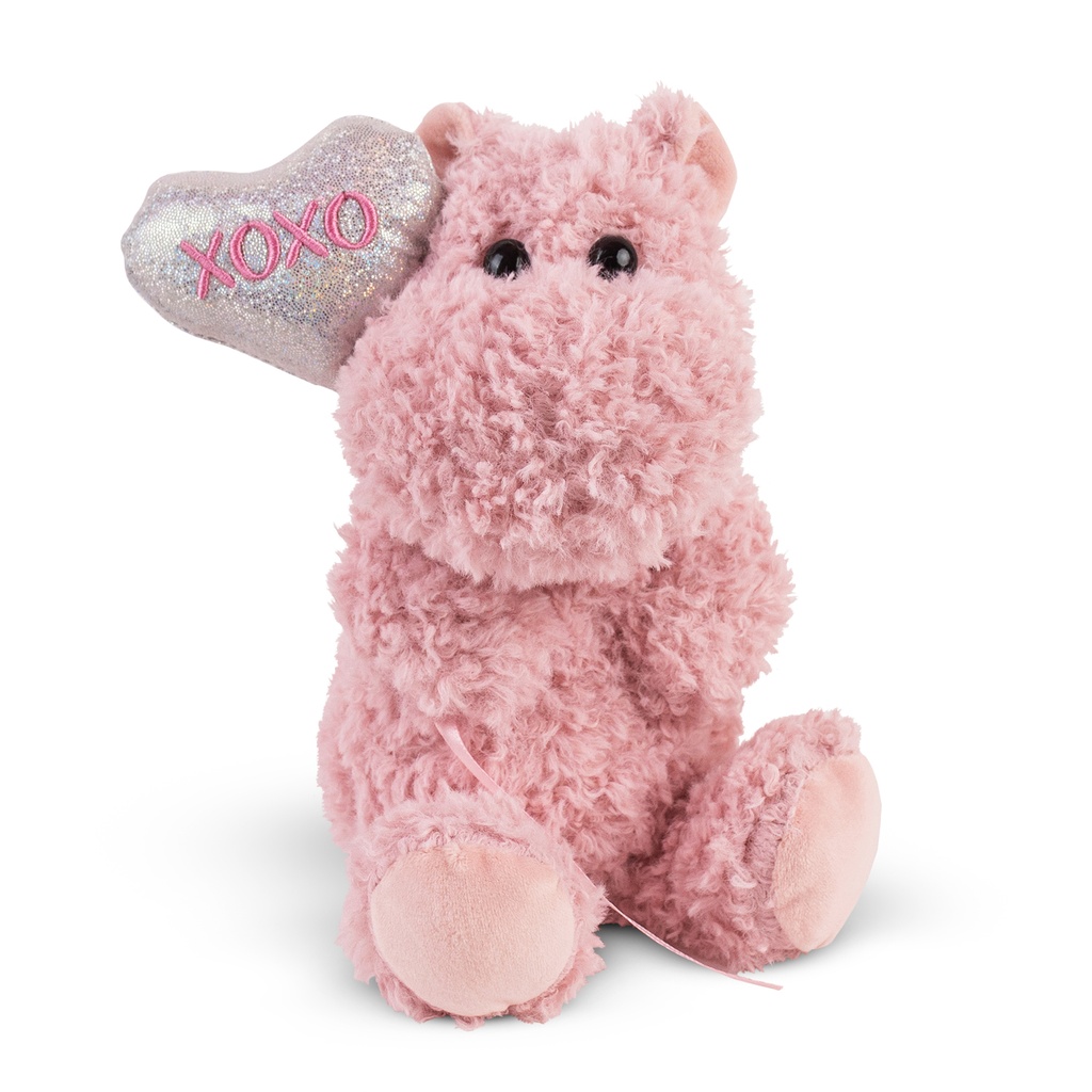 Плюшен хипо с балон  сърце &quot;XOXO&quot; І 2 размера