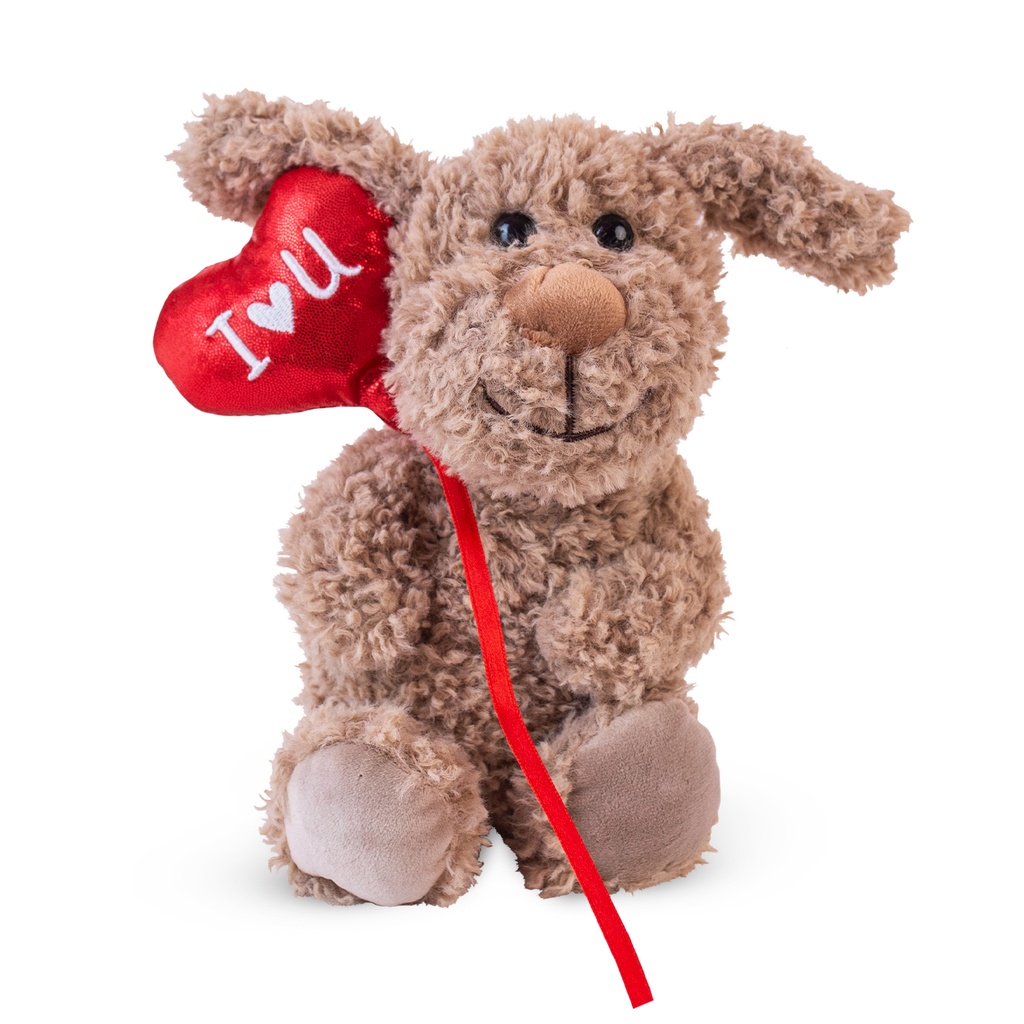 Куче с балон сърце І 2 размера 