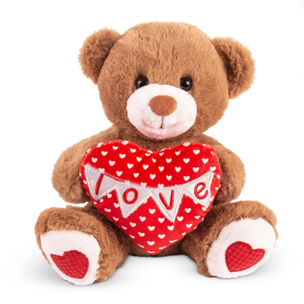 Плюшено мече с сърце "LOVE" І 3 цвята