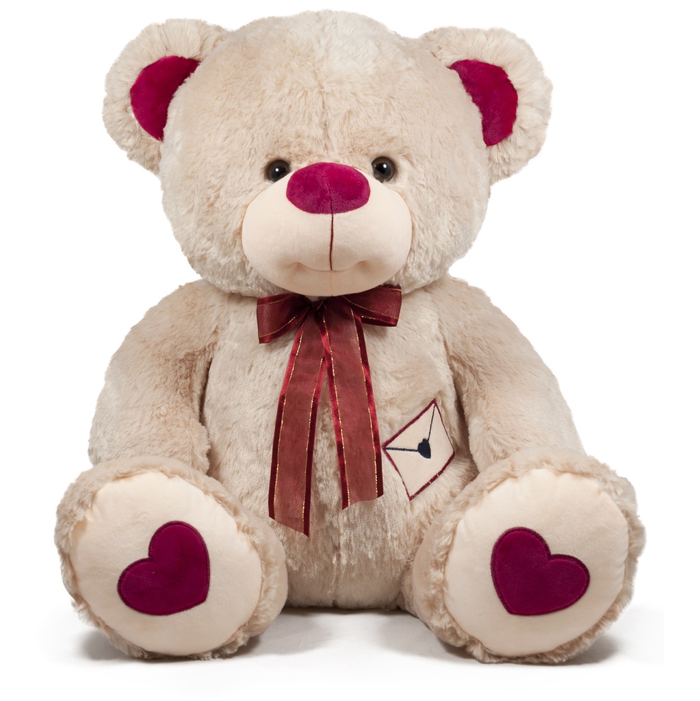 Мече с апликация писмо с Име І 2 цвята