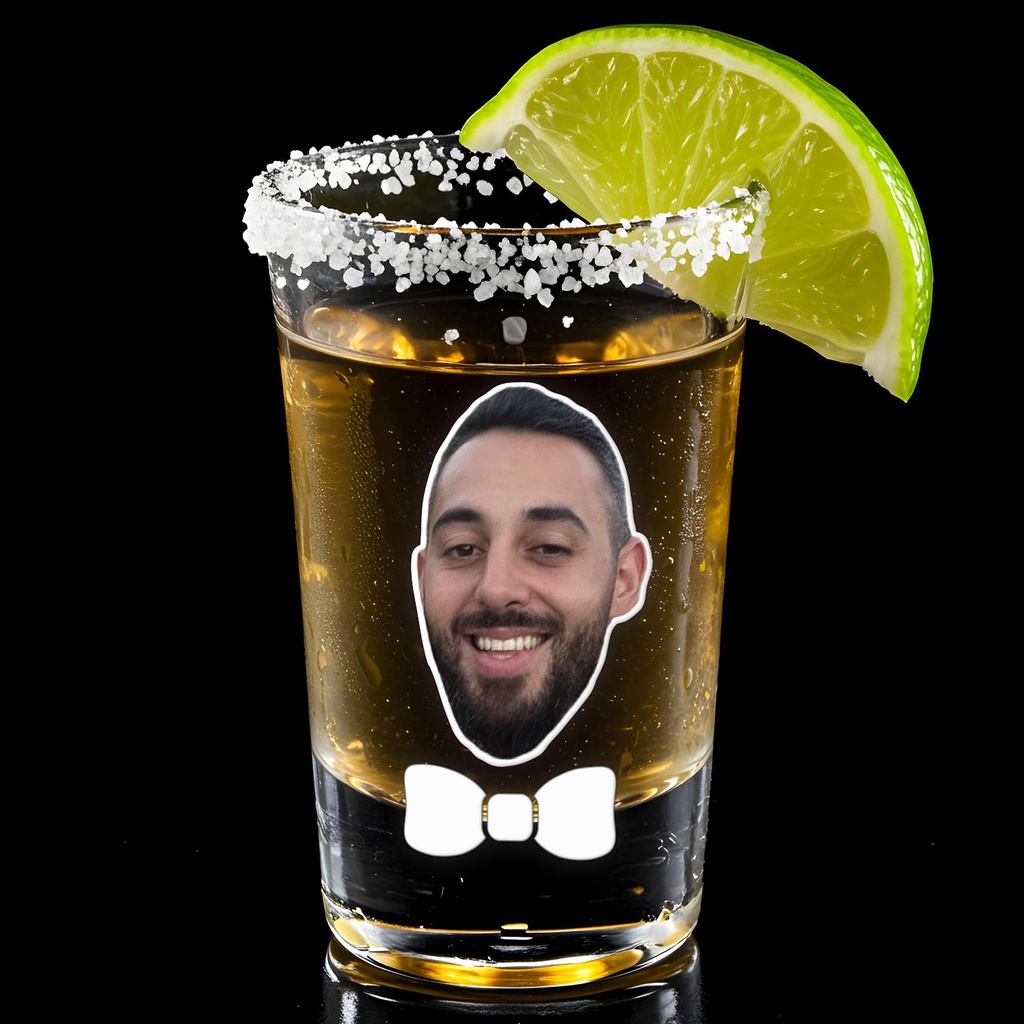 Чаша за шотове със Снимка и Папионка