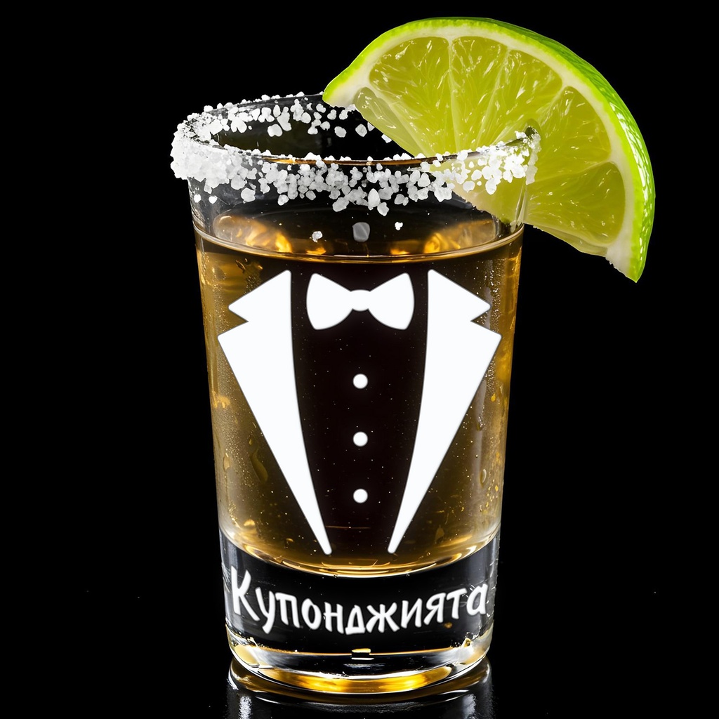 Чаша за шотове с Надпис