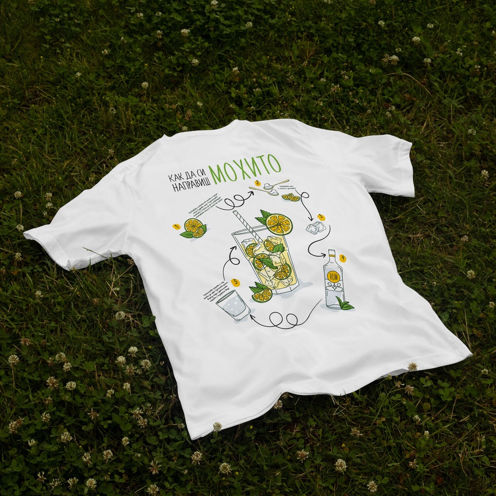 Бяла тениска - Мохито