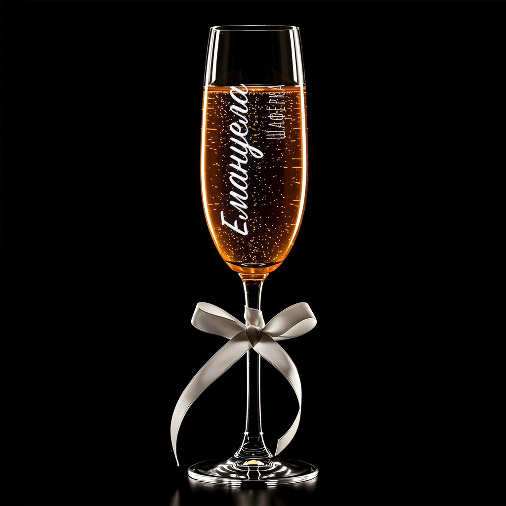 Чаша за шампанско за моминско парти с Име и Надпис