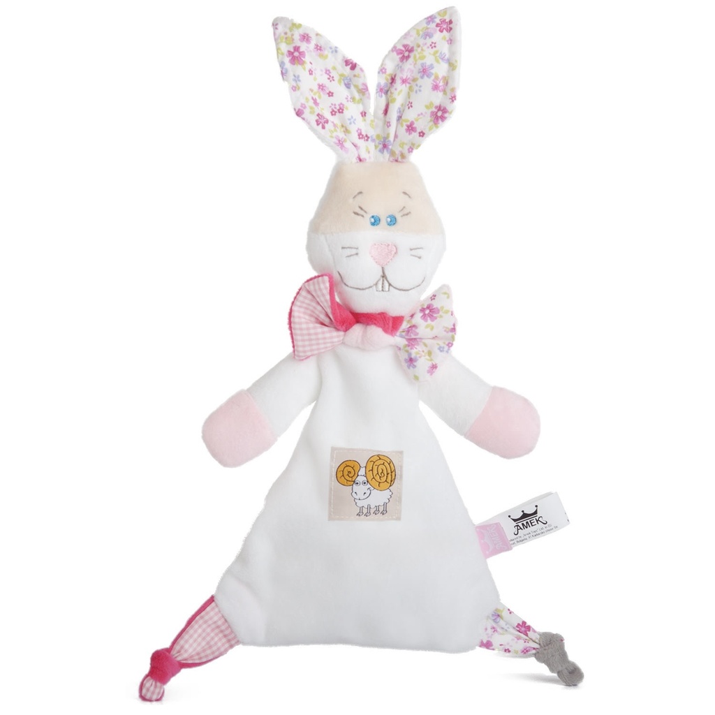 Мека бебешка играчка заек със ЗОДИЯ І момиче