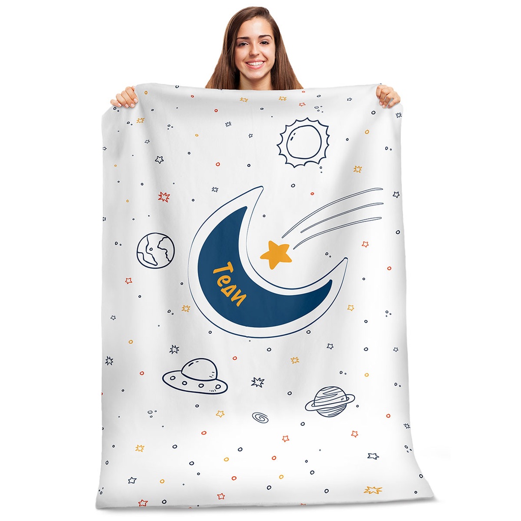 Плюшено одеяло - Луна