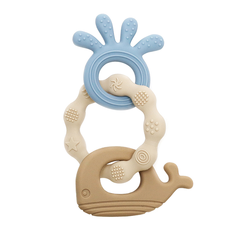 Силиконова гризалка - Морски Свят І 3 цвята