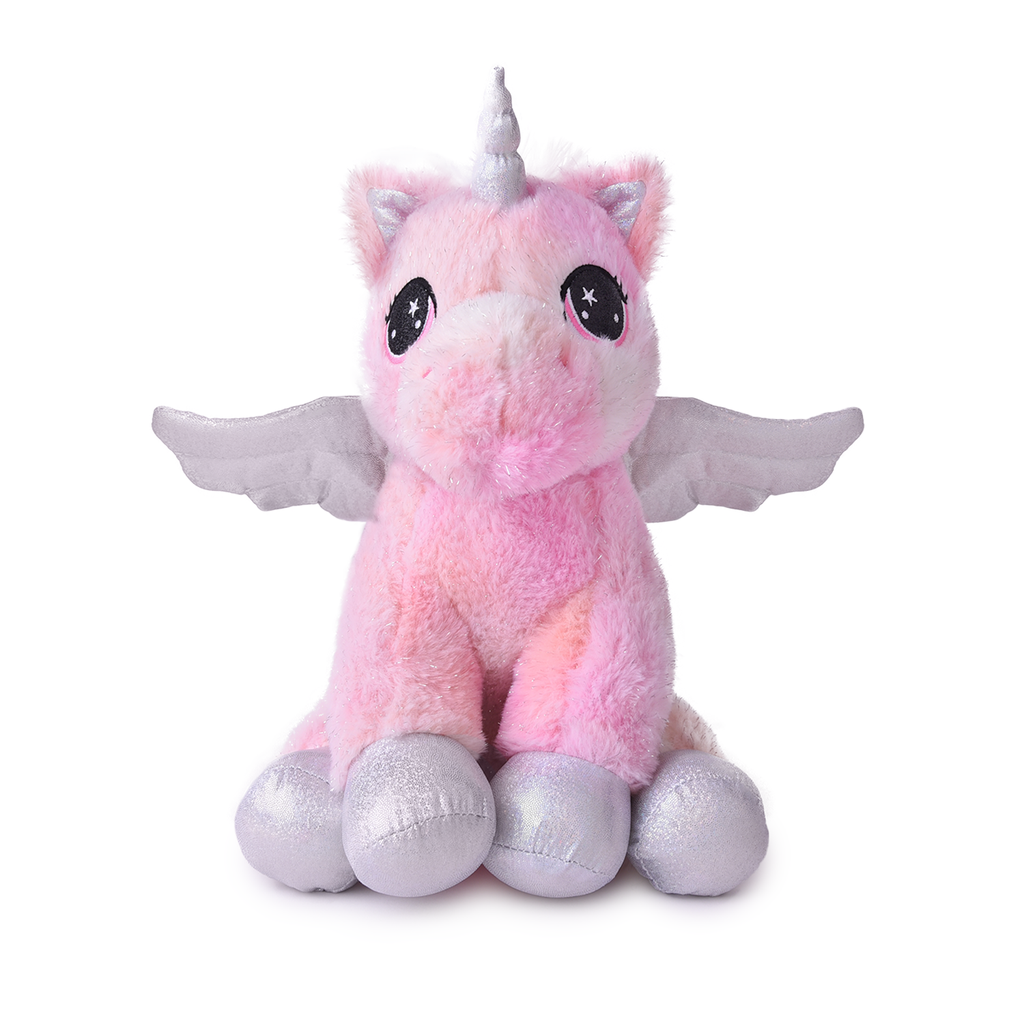 Плюшен еднорог с крила І 2 цвята