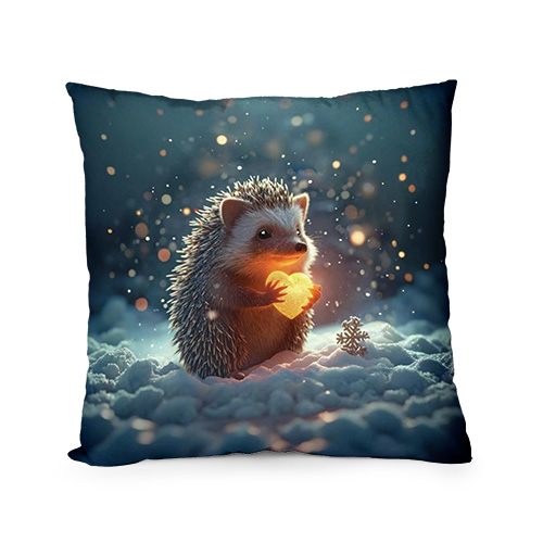 Декоративна възглавница &quot;Таралеж със Златно Сърце&quot;