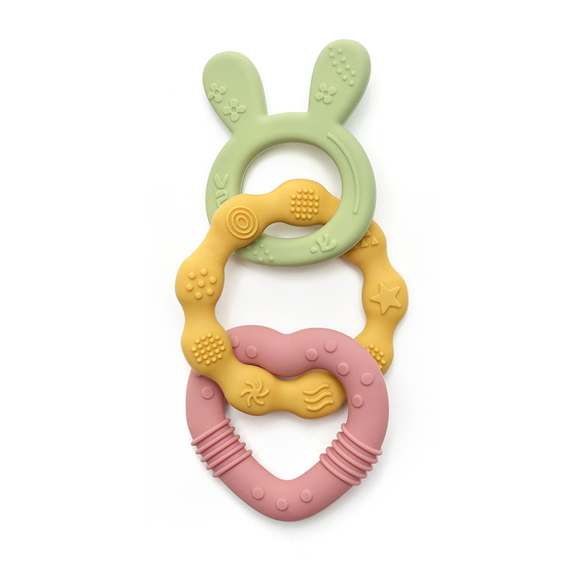 Силиконова гризалка зайче и сърце