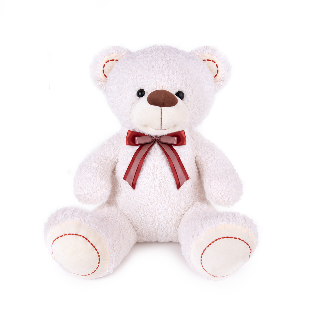 Бяло мече с панделка І 3 размера