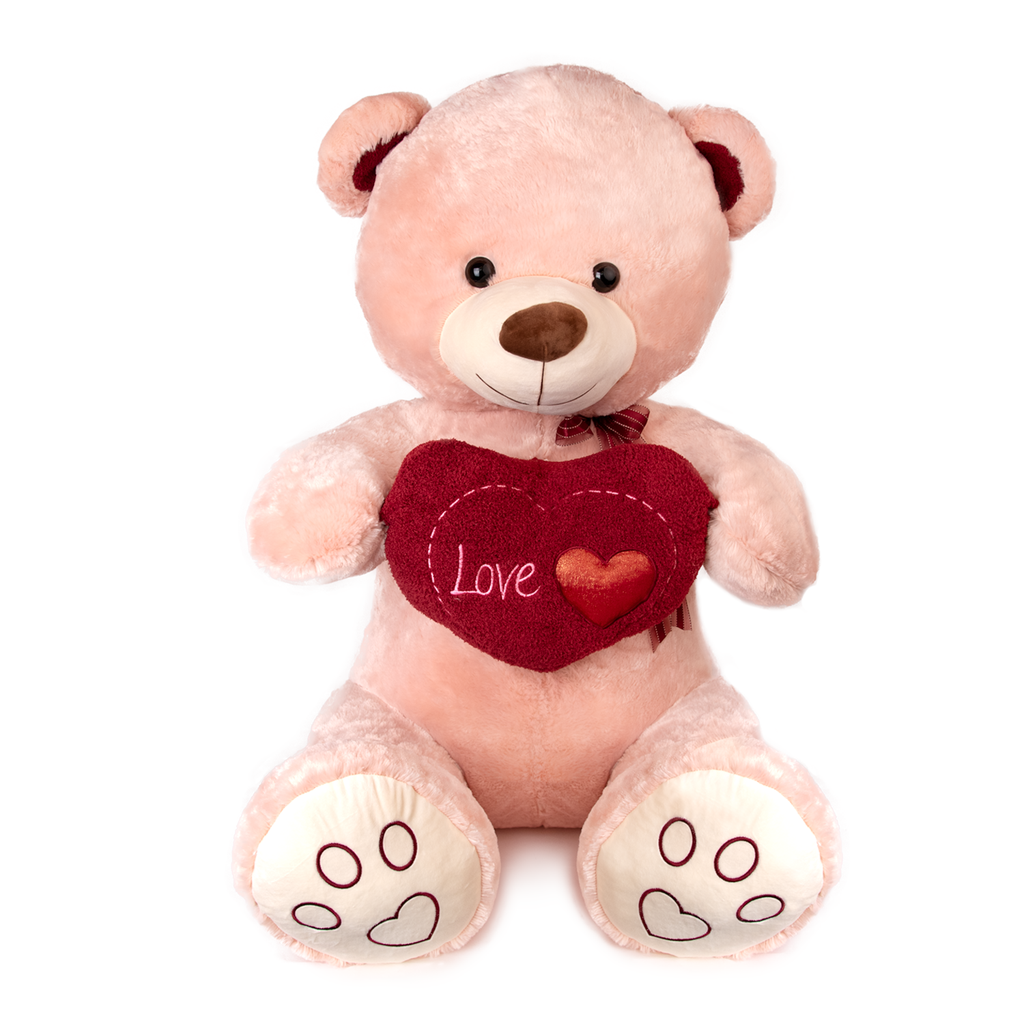 Голямо мече със сърце "Love" І 2 цватя