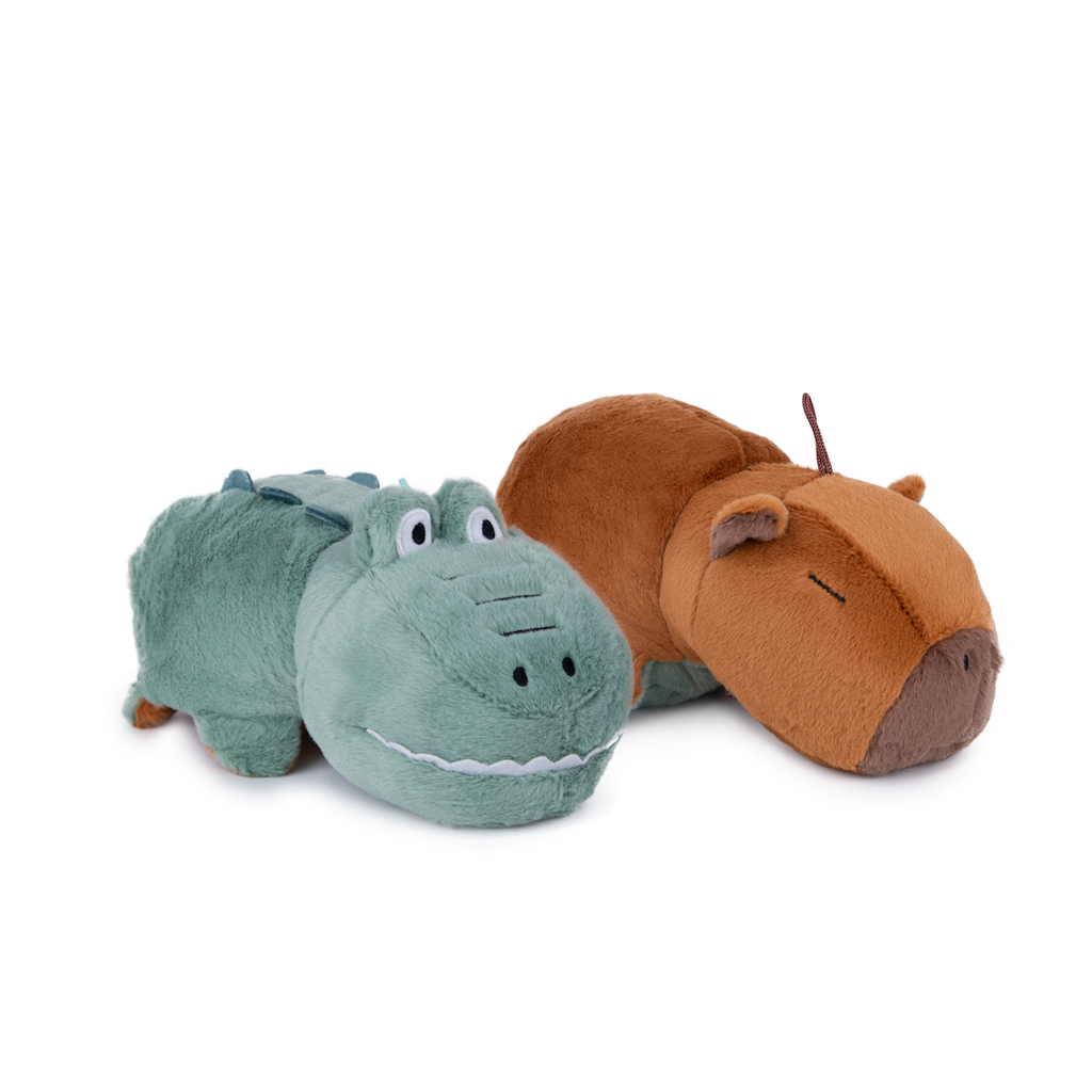 Трансформираща се играчка 2-в-1 капибара или крокодил І 3 размера