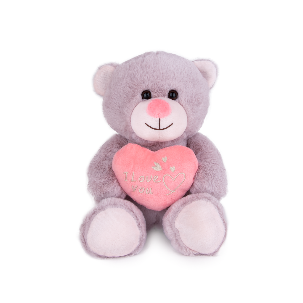 Плюшено мече със сърце „I Love You“ І 3 цвята