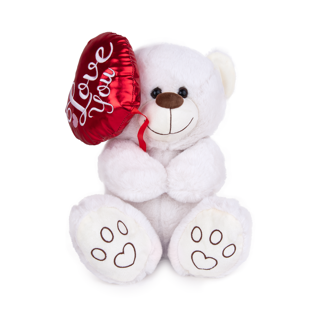 Мече с балон сърце І 2 размера и цвята