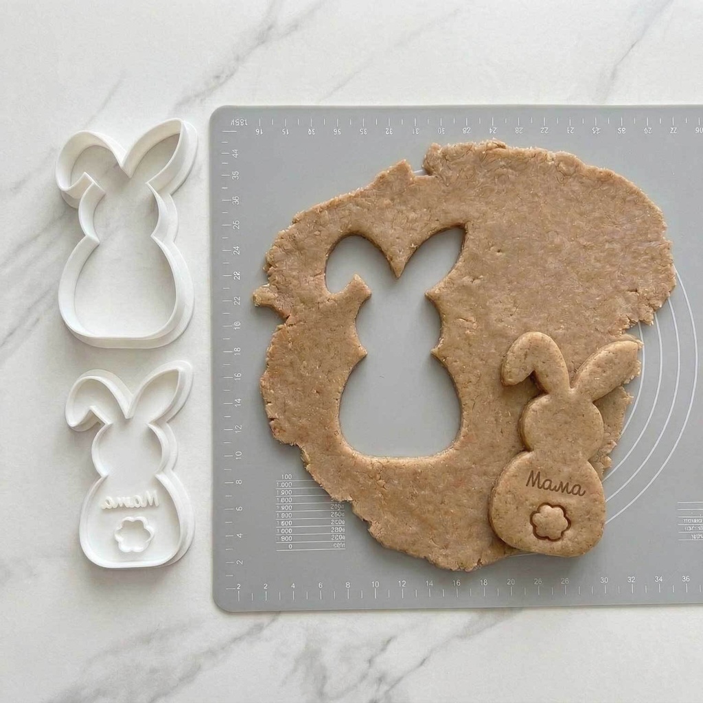 Великденска Формичка за Сладки с Печат - Зайче с Име