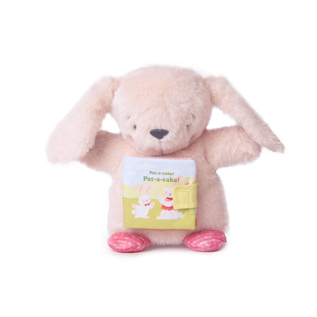 Плюшено зайче-марионетка с книжка „Pat-a-cake“