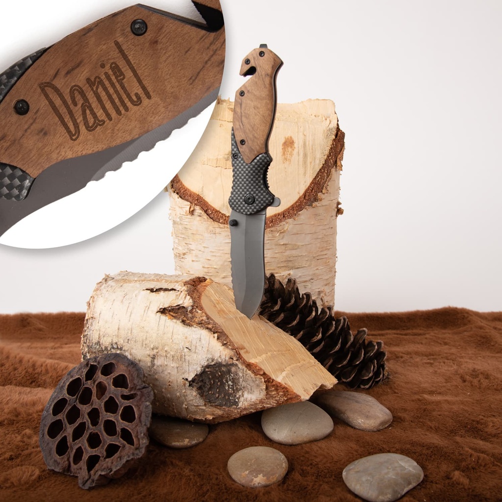 Сгъваем нож с надпис - Дизайн 3