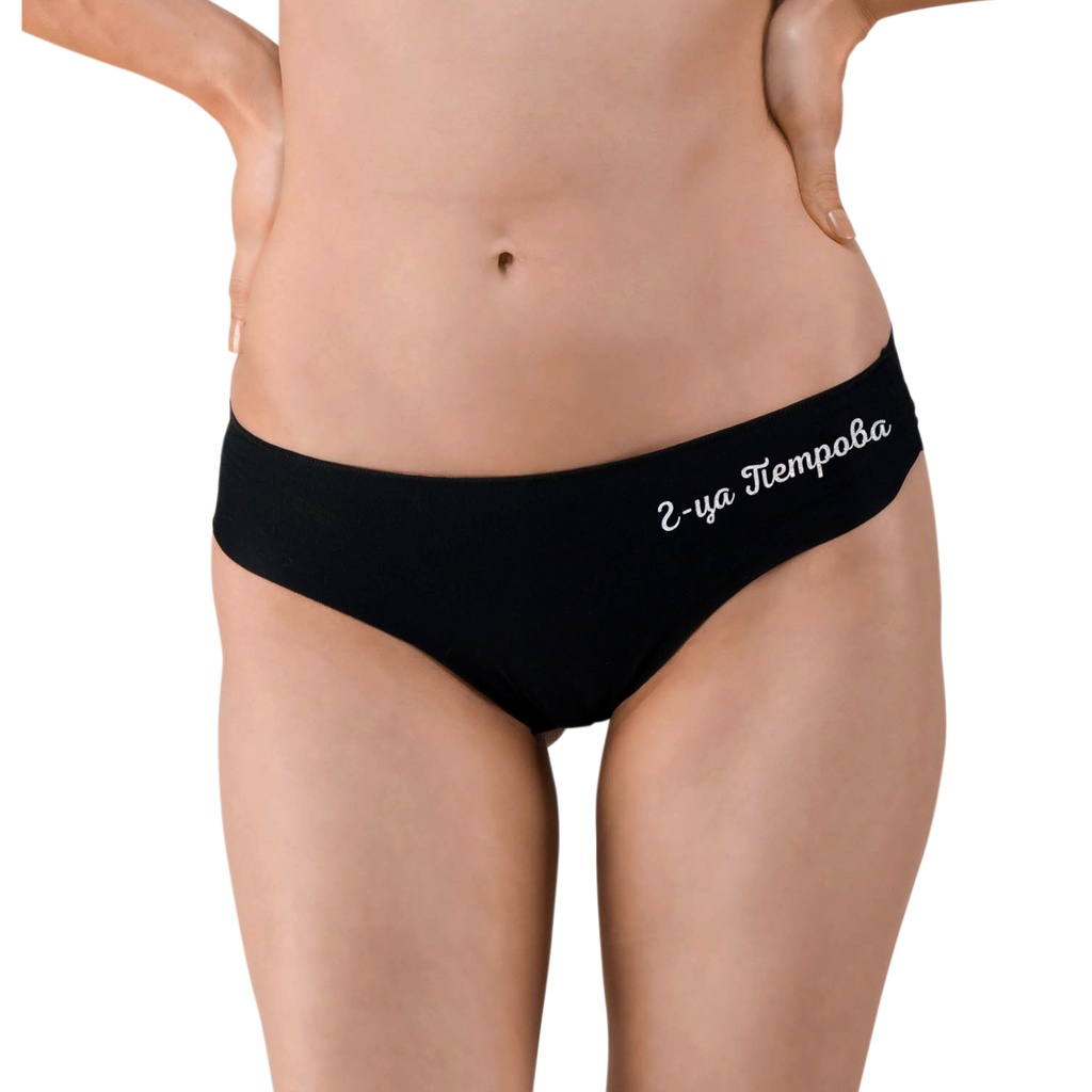 Дамски черни бикини - ИМЕ със сребрист цвят