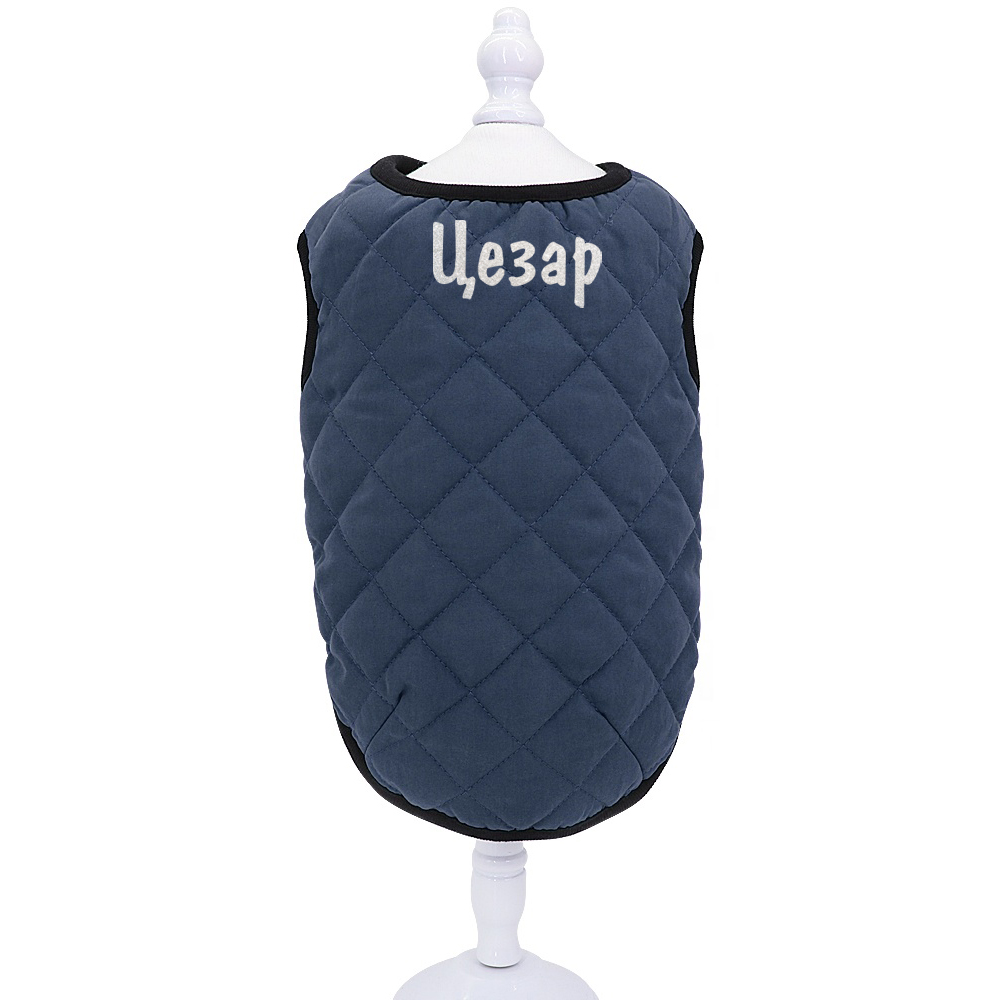 Кучешко есенно-пролетно яке - ИМЕ с глитерен надпис