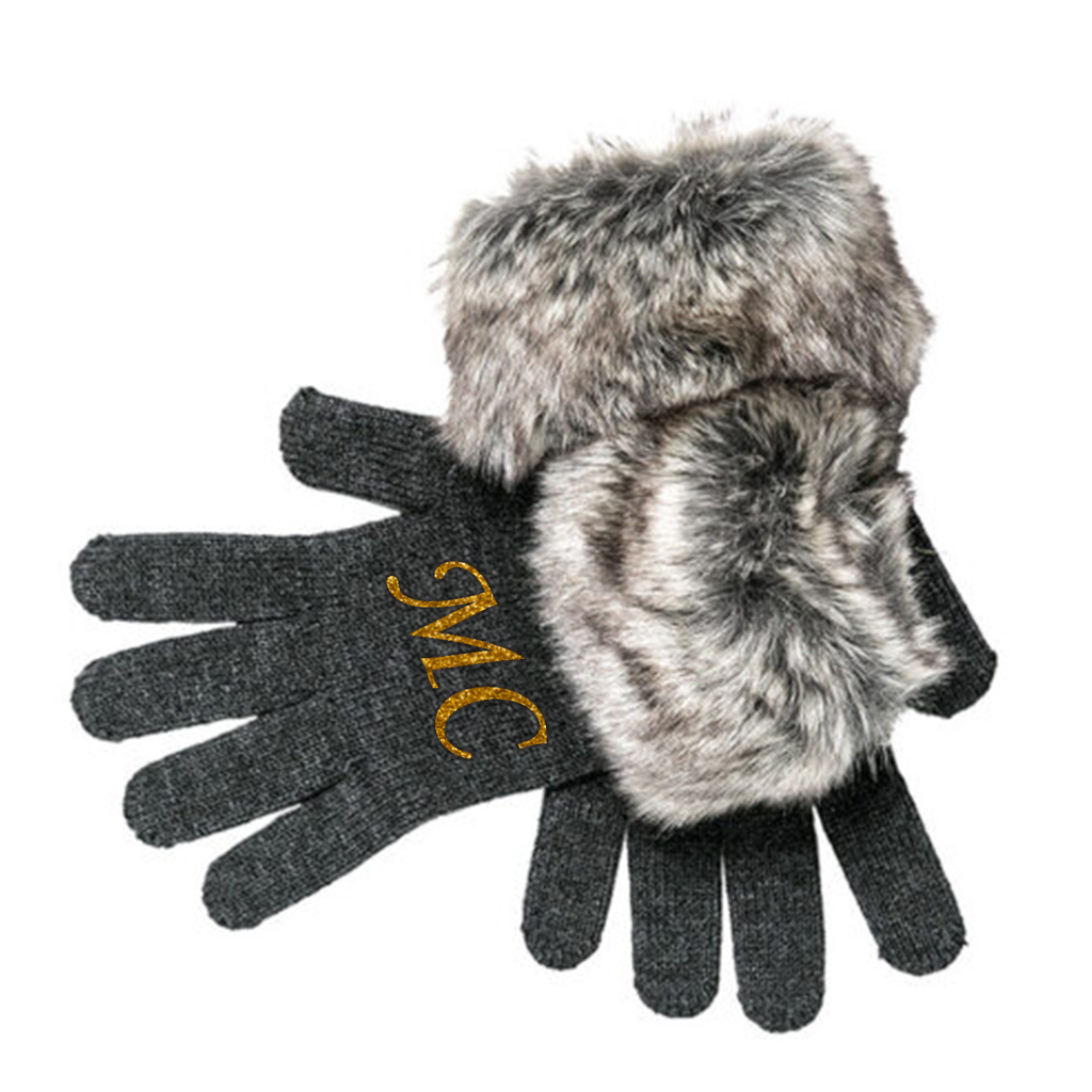 Дамски ръкавици с инициали