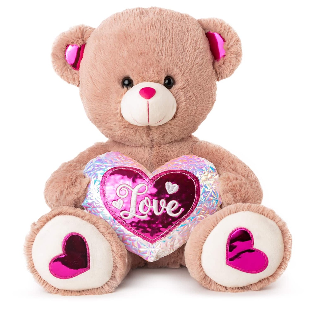 Плюшено мече със сърце
