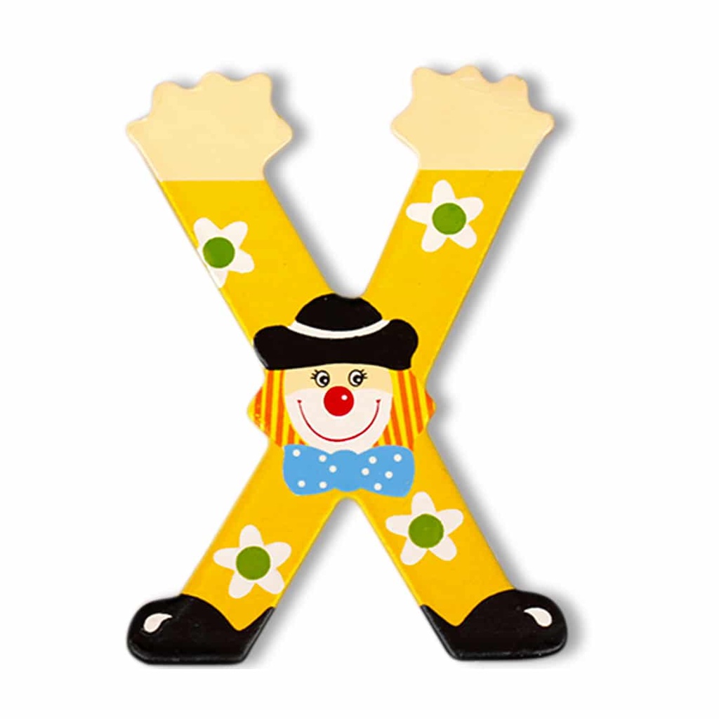 Декоративна дървена буква - Х