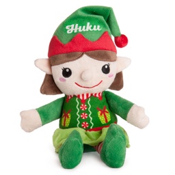 [010641girl] Коледен елф с ваш Надпис - момиче