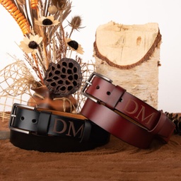 [099236-1] Мъжки колан от естествена кожа с Гравиран Надпис