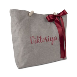 [099190] Плажна чанта с глитерен надпис